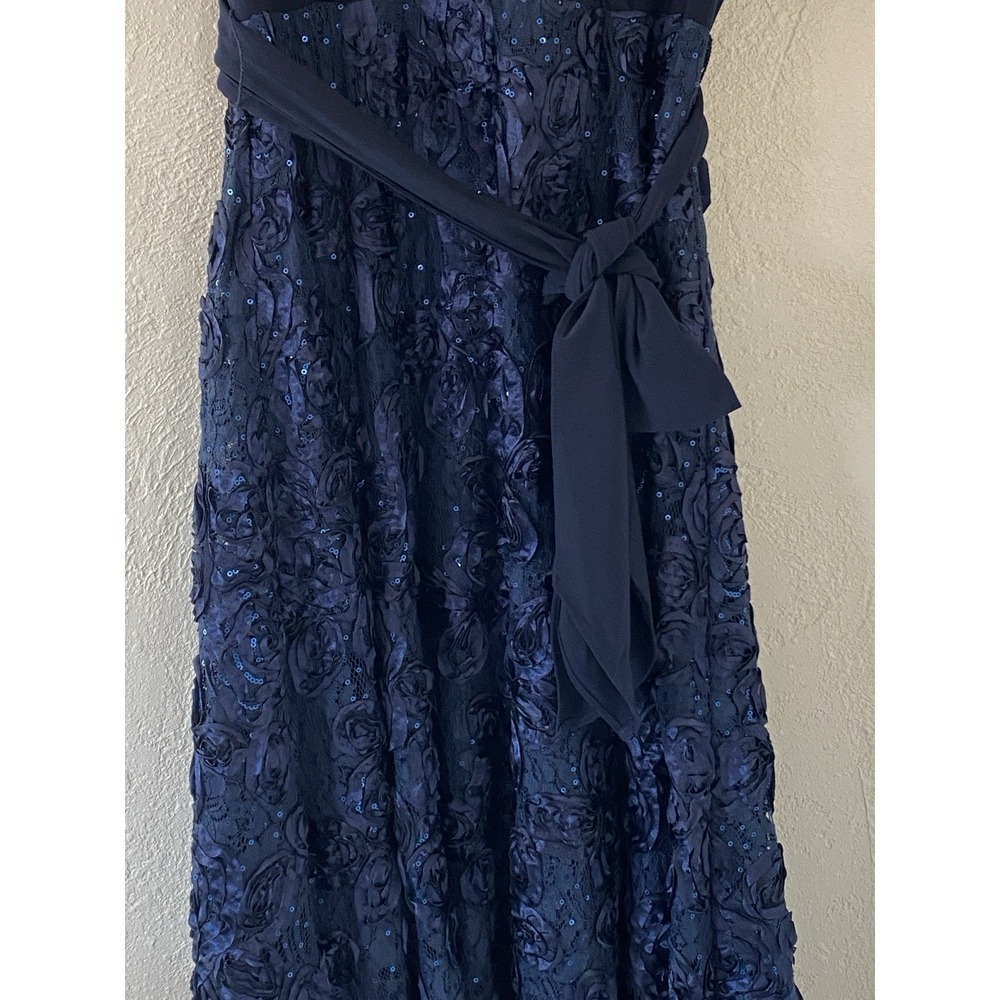Autumn Wedding Guest Dress Alex Evenings Navy Dress Size 10 Party Gala - Picture 3 of 12
